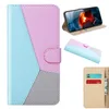 Hybrid Color Leather Wallet Cases For Samsung S23 Ultra Plus A34 A14 5G A54 M53 M33 M23 M13 4G Hit Contrast Credit ID Card Slot Holder Book Flip Cover Stand Business Pouch