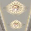 Kristal Çiçek Porch Lamba 3 W LED Tavan Işık Modern Koridor Balkon Koridorları Aydınlatma Armatürü Oturma Odası Dekor Spotlight