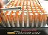 100pcsBox 78mm 55mm Cigarette Shape Smoking Pipes Aluminium Alloy Metal Pipe One Hitter Mini Hand Metal Tobacco Pipes Snuff Tube3490205