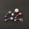 Roestvrij Navel Ringen Piercings Ombligo Navel piercing Sexy Navel Earring Rainbow Body Sieraden Pircing GD334