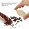 100 pz/lotto Sacchetti filtro per tè in carta Utensili per caffè con coulisse Carte grezze Filtri per fogli sfusi
