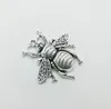 20pcs/Lot Big Fat Bee Insects Alloy Charms Pendants Retro Jewelry DIY Keychain Ancient Silver Pendant For Bracelet Earrings 38x40mm