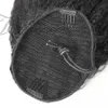 VMAE Brazilian Kinky Straight Horsetail Tight Hole Clip In 120g Drawstring Ponytail Virgin Human Hair Extensions