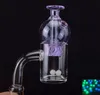 Quartz Banger Nail med Spin Carb Cap och DAB TERP Pärlor 10mm 14mm 18mm Man Kvinna Quarts Banger Nail For Bong Dab Rig