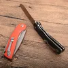 Oferta especial 3 mangos Color Flipper cuchillo plegable 440C hoja de punto de caída de satén mango G10 cuchillos de rescate de supervivencia para acampar al aire libre