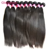 Glamorous Malaysian Hair Extensions Wholesale 100% Original Human Hair 10Pcs Peruvian Indian Brazilian Straight Hair Weave for Black Women