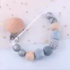 Baby Pacifier Clip Silicone Teether Pacifier Clips Teething Toy Attache Clip Baby Pacifier Holder Infant Feeding Baby Shower Gift LSK651