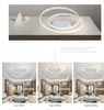 Moderne kroonluchter verlichting LED voor woonkamer woonkamer woonkamer home decor licht met afstandsbediening witte zwarte kroonluchters