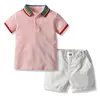 Boy designer Clothing Set Summer baby boys Clothes Suit Shorts Sleeve Tops+Shorts 2PCS Outfits Children Casual Tracksuit boutiques clothing