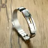 Stainless Steel Cross Bible Charm Bracelet Wristband For Men Adjustable Watch Bands Bracelet Christian Jewelry