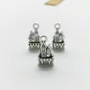 2019 Nya 100pcs Castle Charms Pendants Retro Smycken Tillbehör DIY Antik Silver Hänge För Armband Örhängen Keychain 21x11mm