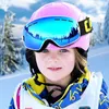 Lunettes de Ski pour enfants petite taille pour enfants Double Uv400 masque antibuée lunettes de Ski filles garçons lunettes de Snowboard Gog243315t7694751