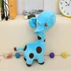 Tiere 35 cm Nette Baby Spielzeug Regenbogen Giraffe Plüsch Spielzeug Puppen Für Kinder Brinquedos Kawaii Geschenk Für Baby Weihnachten Geschenke kinder spielzeug