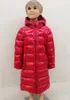 90 Real Duck Down Girl Down Jacket Children Designer Vêtements chauds et confortables Classic Long Aline Down Coat Taille 1001608675560