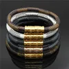 Moda Brand Leather With Logo Designer Bracelets Bangles for Women Mens Party Wedding Luxury Jóias com para os amantes da noiva Engag1650288