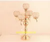 Novo estilo Elegante mesa de ouro centrais de decoração de eventos para o casamento decoração de palco0950