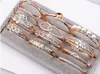 10pcs / lot Mix Style Plaqué Or Cristal Strass Bracelets Bracelet Pour DIY Bijoux De Mode CR16237z