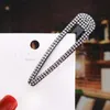 Fashion Metal Water Drop Hair Clips Golden RhinestoneClip Simple Geometry Bang Hairpin 3 Colors6827225