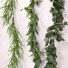 160CM Artificial Eucalyptus Garland Hanging Rattan Wedding Greenery Willow leaf Table Centerpieces Party el Cafe Decor New187d