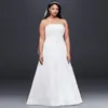 Настроить линейные свадебные платья атласные кружевные сгущенные свадебные платья с бисером