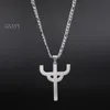 jewelry 3242mm size Gothic Punk Judas Priest Necklace Stainless Steel Men039s Favorite Pendant merch logo symbol Char5239033