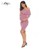 Ruffle Off Shoulder Maternity Dresses Pregnant Women Dress Ruffles Pregnancy Clothes Ruched Sides Knee Length Bodycon Dresses