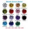 single round loose gemstone 8mm multicolor cubic zircon in vacuum packed salt water freshwater live oysters opening show