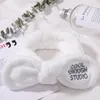 2pcs / lot Düğümlü Tavşan Kulak yıkama Yüz Makyaj Saç Kafa Kafa Kış Basit Peluş Saç Bandı Kafa Saç Aksesuarları
