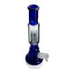 Blue Big Belly Glass Bong Heady Trevlig rökande bubblare för tobaksvattenrör dab oljeriggar med skålrökningstillbehör