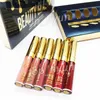 Maquillage 6pcs / set brillant à lèvres Beauté Glacé Mat Liquide Rouges À Lèvres Hydratant Anniversaire Édition Lipgloss Ne Se Fane Pas Kit De Lèvres Cosmétiques DHL