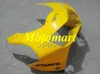 Motorcykel Fairing Kit för Honda CBR900RR 919 98 99 CBR 900RR 1998 1999 ABS Vitgula Fairings Set + Presenter HC06