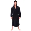 Mode casual mens badrockar flanell robe hooded långärmad par män kvinna robe plysch sjal kimono varm manlig badrock kappa