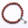 Real Lava Rock Armband Damer Essential Olja Aromaterapi idealisk stress och ångest buddha armband meditation yoga smycken