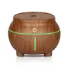 USB Wood Grain Humidifier 7 Color LED Night Light Touch Sensitive Aroma Essential Oil Diffuser Air Purifier Mist Maker for Office GGA2597