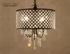 Nordic American Crystal Hanglampen Ketting Kroonluchter Verlichting Iron Art Woonkamer, Eetkamer, Slaapkamer Licht Modern Myy