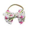 Baby Big Bow Stirnband Top Knot Stirnbänder Kleinkind Mädchen Headwrap Nylon Haarbänder Kinder Kopf Wraps Haarschmuck 14 Designs BT5350