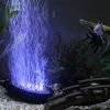 Aquarium aménagement paysager décoration coloré dégradé couleur aquarium lumières 12LED lumières de plongée disque de gaz rond aquarium bulle lampa4997829