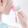 Brosse nettoyante pour le visage en silicone double face Portable Taille 3D Nettoyage du visage Vibration Massage Produit de lavage Outil de soins de la peau navire gratuit