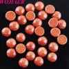 WOJIAER Natural GemStone Round Lapis Opal CAB Cabochon 8mm Beads Fit for Pendants DIY Accessories Jewelry BU813