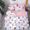 Düz renkli yatak seti pamuk zımparalama çifte büyü 4pcs yatak setleri yatak kapağı kapak çarşafları yastık kılıfı rahat kapaklar224z