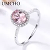Anillo de Plata de Ley 925, anillos ovalados clásicos de morganita rosa para mujer, anillo de compromiso con piedras preciosas, joyería fina Gift1864361