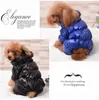 Pet Dog Apparel Thicken Shiny Windbreak Jacket Pet Face Hip-hop Coat Autumn Winter Fashion Sweater Vest Clothes285S