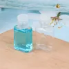 30ml el dezenfektan Pet Plastik Şişe Kozmetik Essence için üst kapak kare şişeleri ile