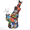 6.8 Inch Siliconen Waterpijp Silicon Bongs met Glazen Kom Siliconen Bong Water Pijp Food Grade Silicon