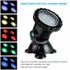 12V Submersible Pond Light Multi-Color Aquarium Spotlight for Garden Fountain Fish Tank RGB LED Lighting with Remote Controller