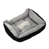 Ny extra stor tvättbar husdjurshundvalp kattbädd kudde mjuk matta varmare korg färg: svart storlek: xl