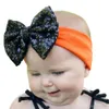 6 stijlen Beautifu Kleuren Halloween Dressing Elastische Kinderbanden Knoop Konijnen Oren Hoofdbloemen 3 stks Pakken Hoofdbanden