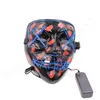 LED świecące maski Halloween Party Dhost Dance Maska Halloween Cosplay świecące Maski 9 kolorów, aby wybrać HHA483