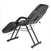 Wholesales HOT Sales Adjustable Beauty Salon SPA Massage Bed Tattoo Chair with Stool Black