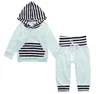 Baby Girls Clothes Boys Camo Striped Hoodie Pants Suits Floral Flowers Clothing Sets Long Sleeve INS Letter Coat Pant Outfits 23 Color D6776